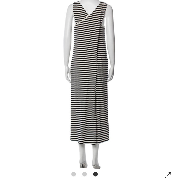 Weekend Max Mara jersey stripe long maxi dress M - Picture 5 of 6